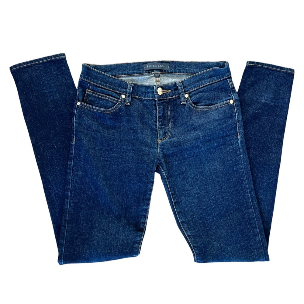 - JUICY JEAN COUTURE Dark Blue Skinny Jeans Size 27